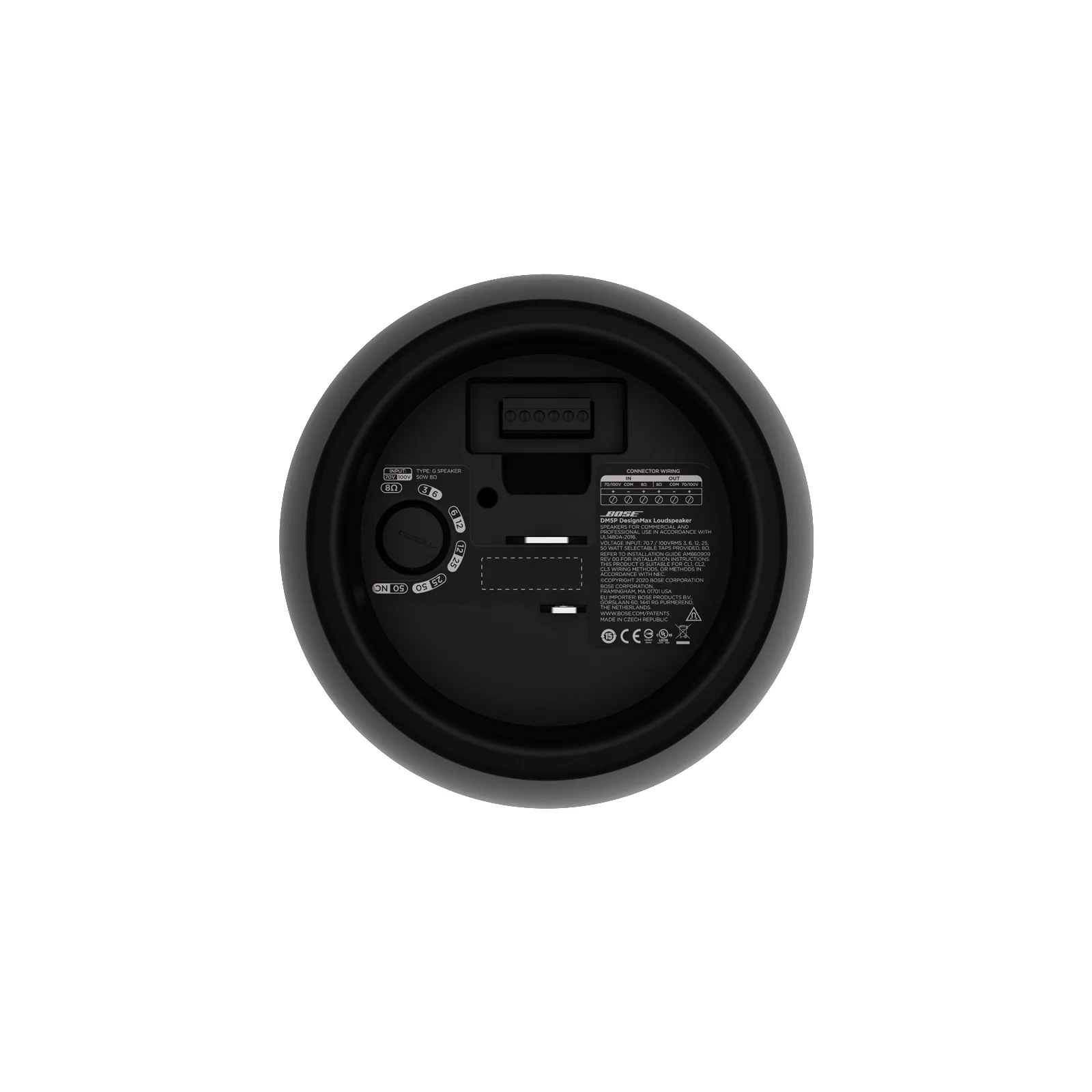 Bose DM5P — rear panel